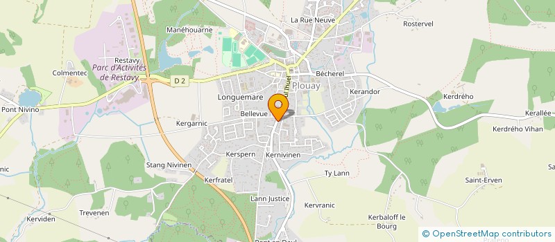 localisation de l'entreprise PONT EN DAUL  PLOUAY