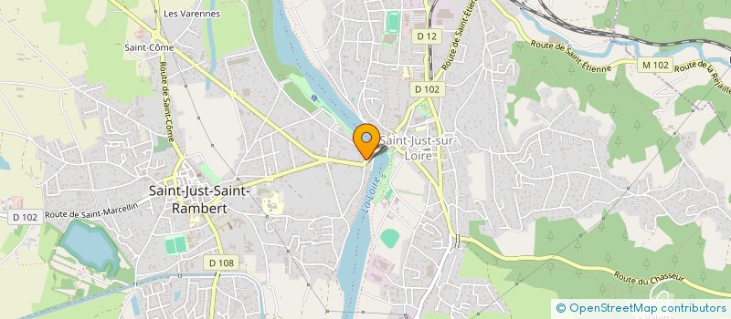 localisation de l'entreprise PONT ET PIGNONS  SAINT-JUST-SAINT-RAMBERT