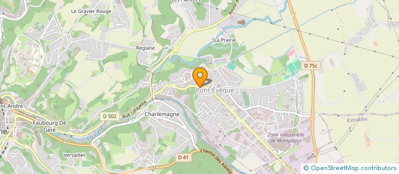 localisation de l'entreprise PONT-EVEQUE BOXE  PONT-EVEQUE