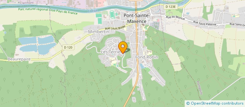 localisation de l'entreprise PONT GAMBETTA  PONT-SAINTE-MAXENCE