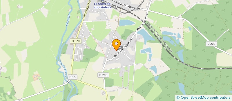 localisation de l'entreprise PONT JEMMAPES  LA GUERCHE SUR L AUBOIS