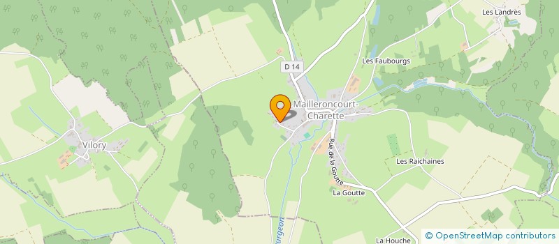 localisation de l'entreprise PONT JOLY  MAILLERONCOURT-CHARETTE