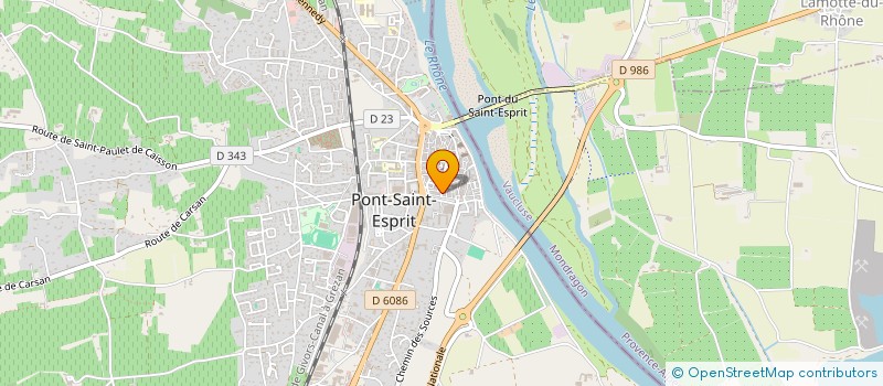 localisation de l'entreprise PONT JUBE  PONT-SAINT-ESPRIT