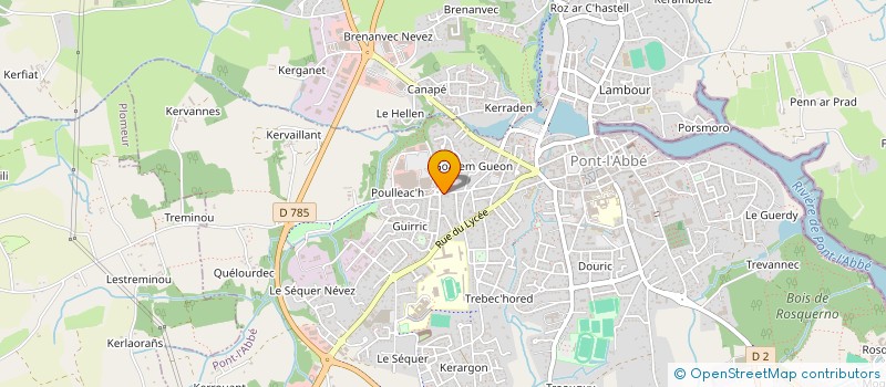 localisation de l'entreprise PONT-L'ABBE DISTRIBUTION à PONT-L'ABBE