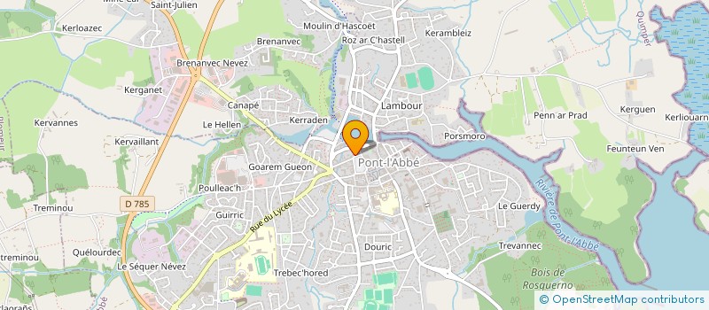 localisation de l'entreprise PONT-L'ABBE IMMOBILIER à PONT-L'ABBE