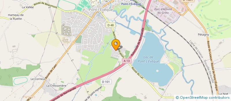 localisation de l'entreprise PONT L' EVEQUE EQUITABLE  PONT L'EVEQUE