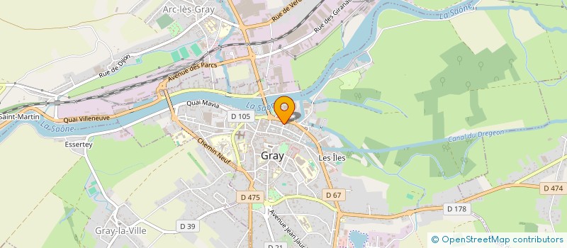 localisation de l'entreprise PONT NUMERIQUE  GRAY