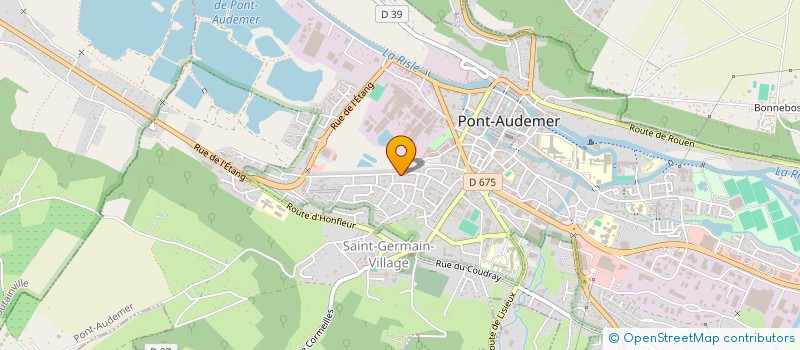 localisation de l'entreprise PONT'O'POKER CLUB  PONT-AUDEMER