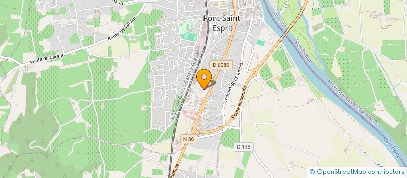 localisation de l'entreprise PONT PIECES AUTO à PONT-SAINT-ESPRIT