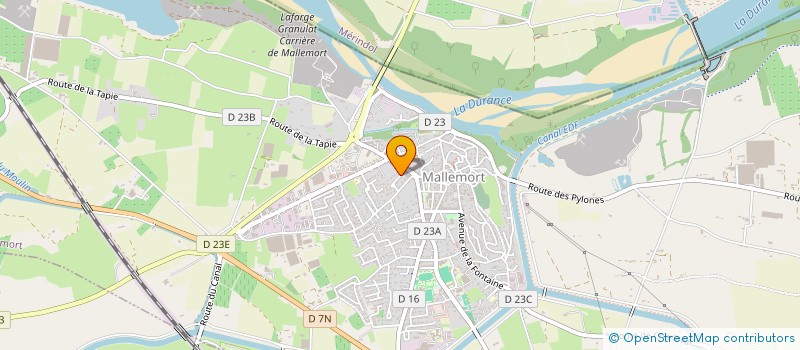 localisation de l'entreprise PONT ROYAL PEINTURE  MALLEMORT