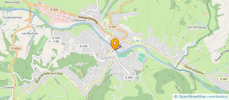 localisation de l'entreprise PONT VIRGULE à ESPALION