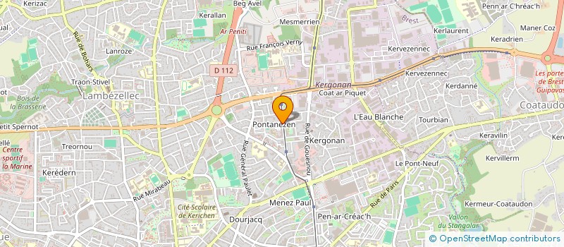 localisation de l'entreprise PONTA PIQUE & COUD à BREST