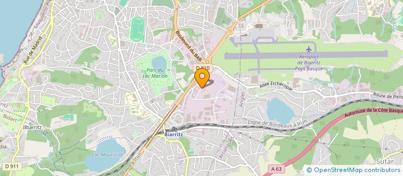localisation de l'entreprise PONTAC BATI SERVICES à BIARRITZ