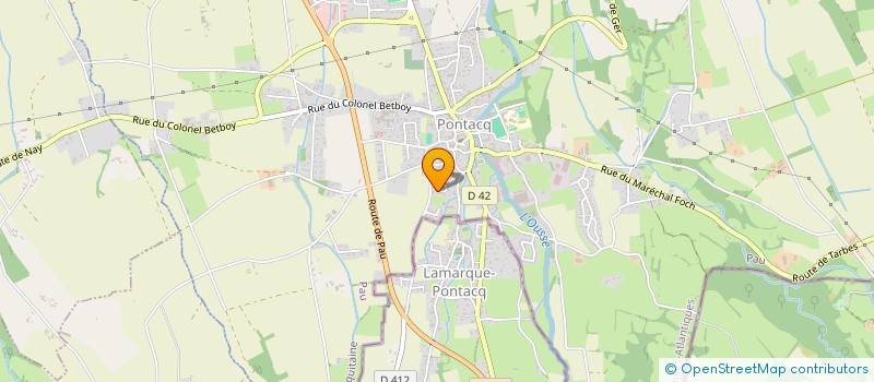 localisation de l'entreprise PONTACQ DANCE  PONTACQ