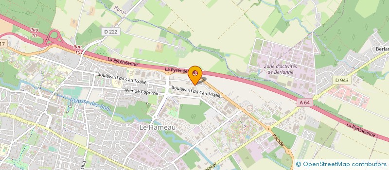 localisation de l'entreprise PONTACQ LARREGAIN à PAU