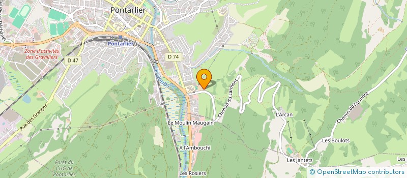 localisation de l'entreprise PONTADIFF à HOUTAUD