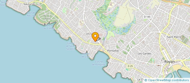 localisation de l'entreprise PONTAILLAC  VAUX-SUR-MER