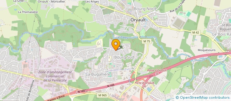 localisation de l'entreprise PONTAIS RH à ORVAULT