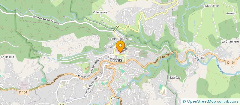localisation de l'entreprise PONTAL TAXI AMBULANCE à PRIVAS