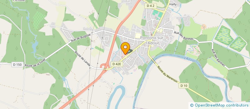 localisation de l'entreprise PONTALI à PONTONX-SUR-L'ADOUR