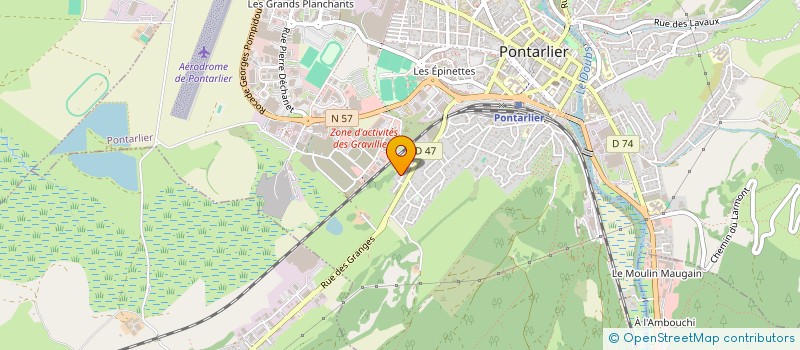 localisation de l'entreprise PONTALYON  PONTARLIER