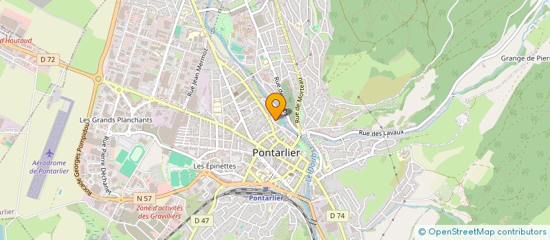 localisation de l'entreprise PONTAMAX  PONTARLIER