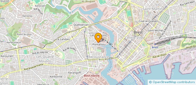 localisation de l'entreprise PONTANIOU POUR S EVADER à BREST