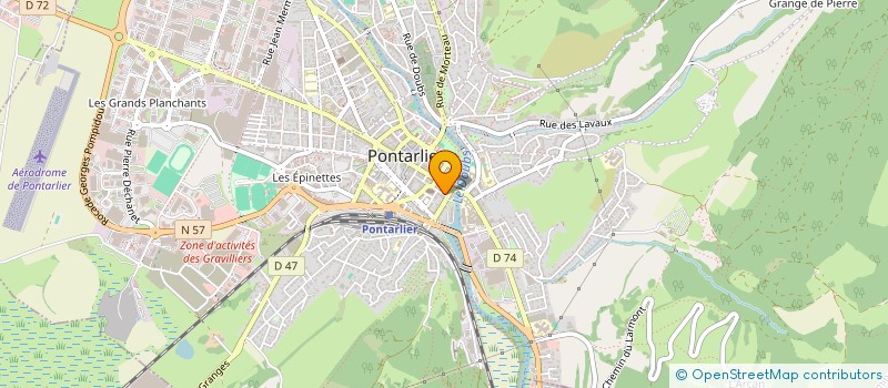 localisation de l'entreprise PONTARLIER RESTO à PONTARLIER