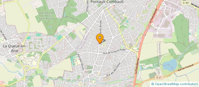localisation de l'entreprise PONTAULT COMBAULT HANDBALL à PONTAULT-COMBAULT