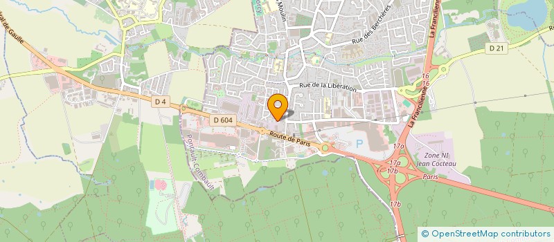 localisation de l'entreprise PONTAULT COMBAULT SANITAIRES à PONTAULT-COMBAULT