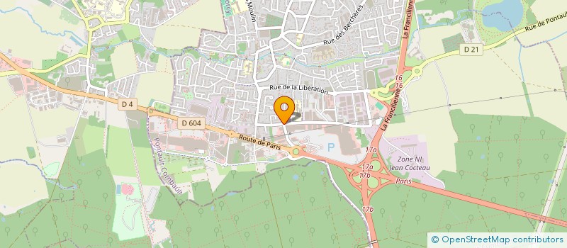localisation de l'entreprise PONTAULT NET RF à PONTAULT-COMBAULT