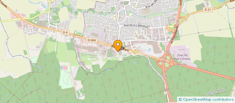 localisation de l'entreprise PONTAULT PALETTES à PONTAULT-COMBAULT