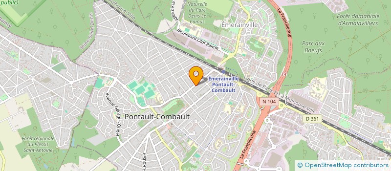 localisation de l'entreprise PONTAULT TRANSCATION à PONTAULT-COMBAULT
