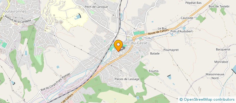 localisation de l'entreprise PONTCASSI à PONT-DU-CASSE