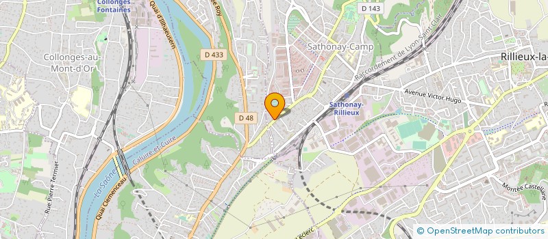 localisation de l'entreprise PONTE DE LIMA  SATHONAY-CAMP