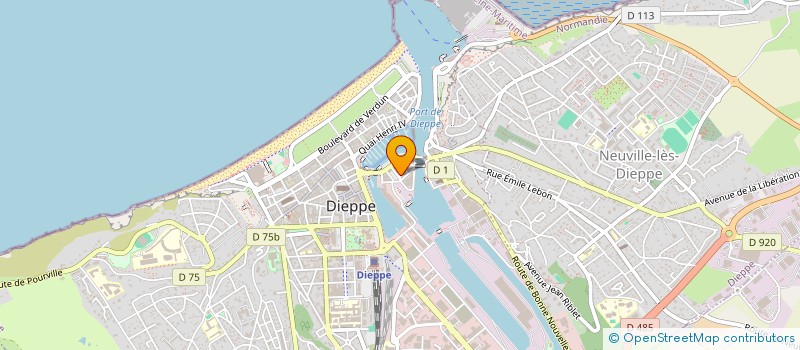 localisation de l'entreprise PONTEILLER  DIEPPE