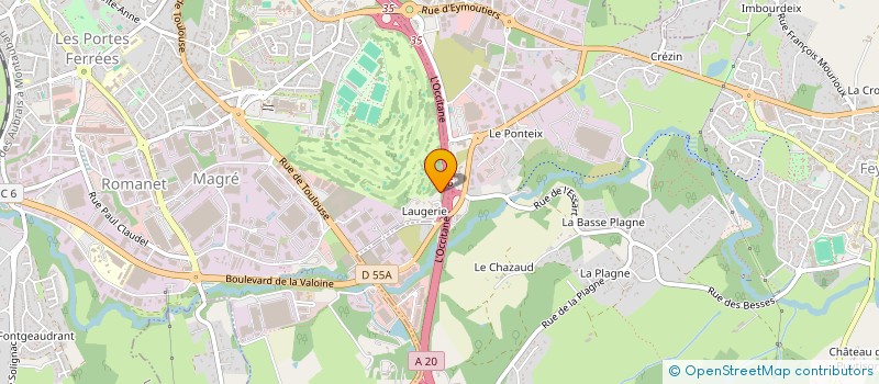 localisation de l'entreprise PONTEIX SUD à FEYTIAT
