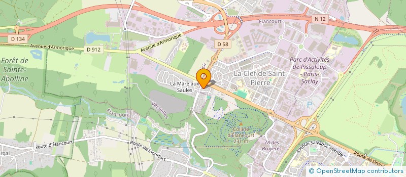 localisation de l'entreprise PONTEM CURA TECHNOLOGY  ELANCOURT