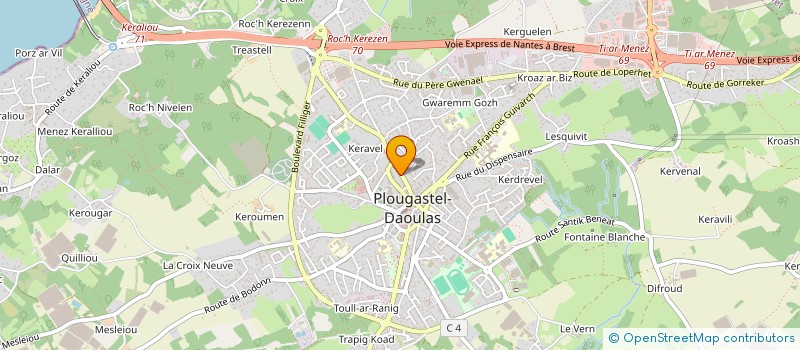 localisation de l'entreprise PONTEN  PLOUGASTEL-DAOULAS