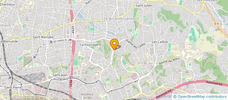 localisation de l'entreprise PONTET OPTIQUE à MARSEILLE