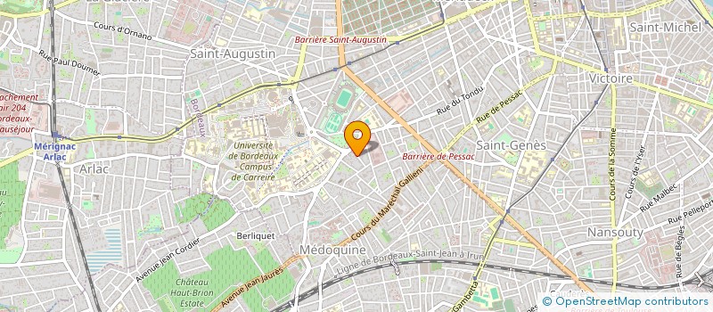 localisation de l'entreprise PONTHELIER  BORDEAUX