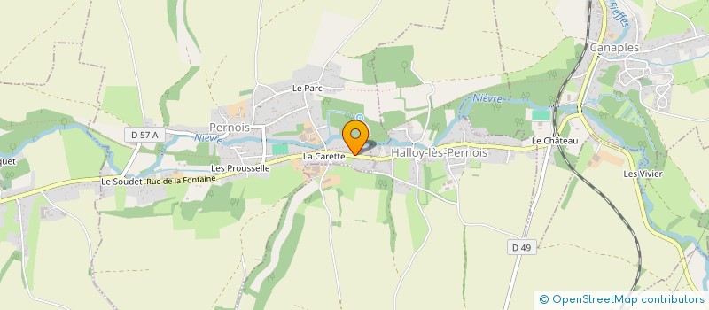 localisation de l'entreprise PONTHIEU COUVERTURE  PERNOIS