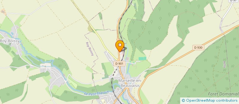 localisation de l'entreprise PONTHIEU JB  MARSEILLE-EN-BEAUVAISIS