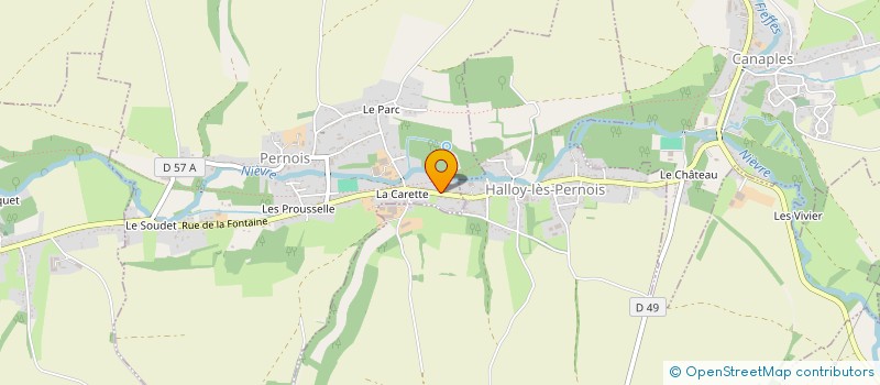 localisation de l'entreprise PONTHIEU MENUISERIES  PERNOIS