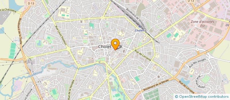 localisation de l'entreprise PONTHOREAU ET FILS à CHOLET