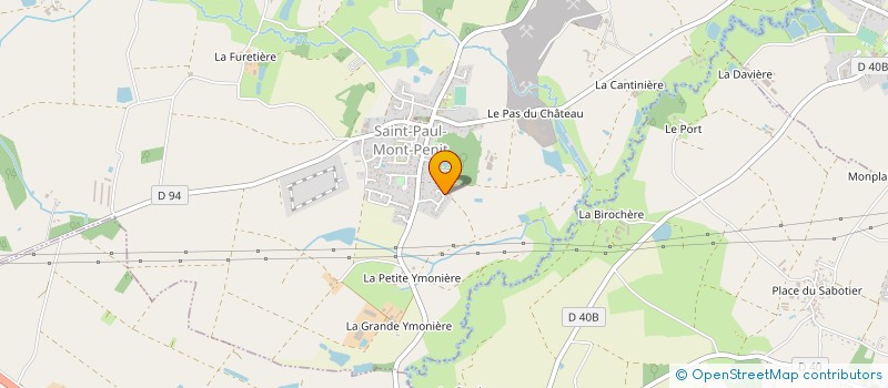 localisation de l'entreprise PONTHOREAU MACONNERIE  SAINT-PAUL-MONT-PENIT