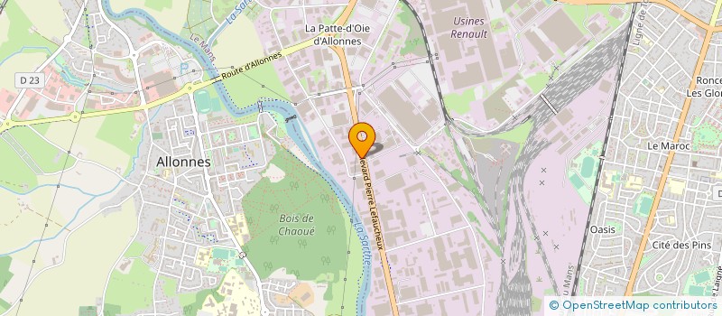 localisation de l'entreprise PONTHOU POIDS LOURDS à LE MANS