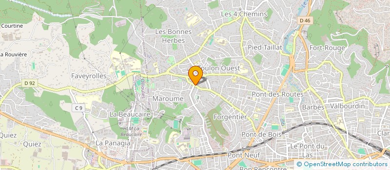 localisation de l'entreprise PONTI  TOULON