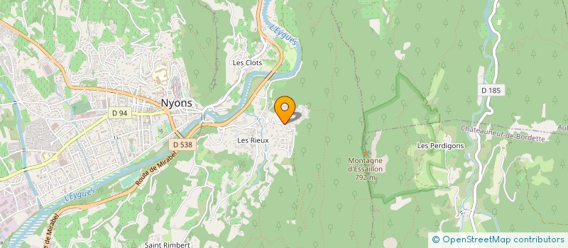 localisation de l'entreprise PONTIAS à NYONS