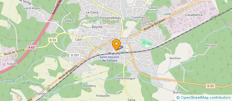 localisation de l'entreprise PONTIDA  SAINT-VINCENT-DE-TYROSSE